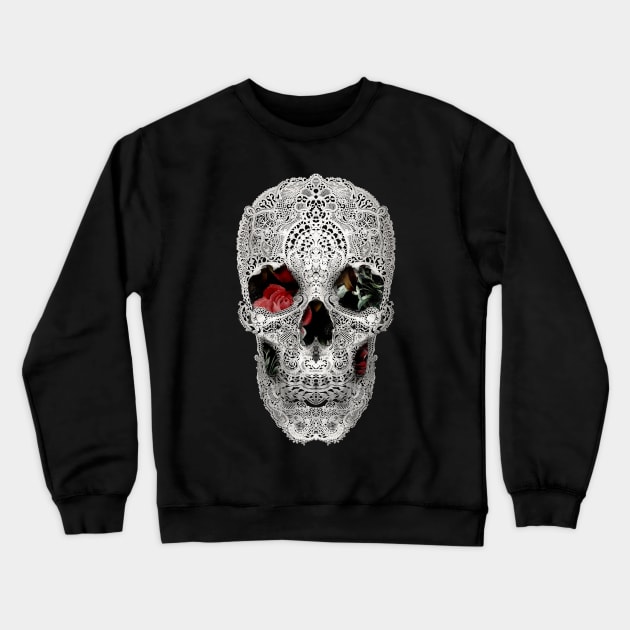 Lace Skull Light Crewneck Sweatshirt by aligulec